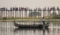 A man rowing boat in Mandalay