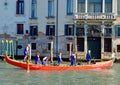 6 man rowing crew in Venice Italy