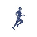 Man runner athletic logo design vector. Icon Symbol. Template Illustration. Creative design