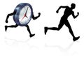 Clock Race Man Concept