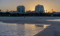 Man is running in the morning in Herzliya