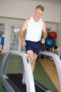 Man Running On Treadmill At Gym Royalty Free Stock Photo