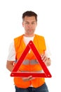 Man in safety vest