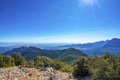 The scenic view of Antalya bay from the summit of Katran Mount, Antalya Royalty Free Stock Photo