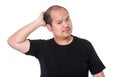 Man scratching his head Royalty Free Stock Photo