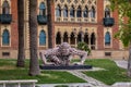 Man Sculpture created by Rabarama Paola Epifani located on the waterfront promenade lungomare - Reggio Calabria, Italy