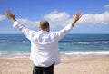 Man and sea Royalty Free Stock Photo