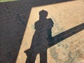 Man shadow Royalty Free Stock Photo