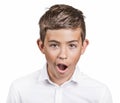 Man shocked surprised in disbelief, wide open mouth Royalty Free Stock Photo