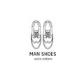 Man shoes logo