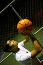 Man shooting basketball Royalty Free Stock Photo