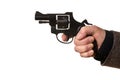 Man shooting a handgun Royalty Free Stock Photo