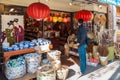 Man shoping around in a Chinese shop in Chinatown, Vancouver