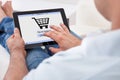 Man shopping online Royalty Free Stock Photo