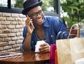 Man Shopping Spending Customer Consumerism Concept Royalty Free Stock Photo