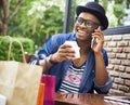 Man Shopping Spending Customer Consumerism Concept Royalty Free Stock Photo