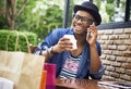 Man Shopping Spending Customer Consumerism Concept Royalty Free Stock Photo