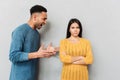 Man shouting at his girlfriend Royalty Free Stock Photo