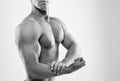 Man showing biceps Royalty Free Stock Photo