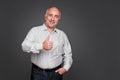 Man showing thumbs up sign Royalty Free Stock Photo