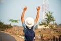 Man arms up Royalty Free Stock Photo