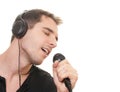 Man singing Royalty Free Stock Photo