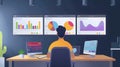 Data Analysis Workspace Royalty Free Stock Photo