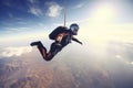 a man skydiving AI generated