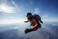 a man skydiving AI generated