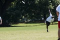 Man Slings Disc To Kickoff In Atlanta Ultimate Frisbee Game