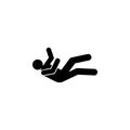 Man, slip, imbalance, down icon. Element of man fall down. Premium quality graphic design icon. Signs and symbols collection icon