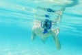 Man snorkeling Royalty Free Stock Photo