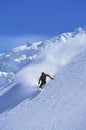 Man Snowboarding On Slope