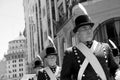 Man in soldier costume parade for the commemoration of the Italian immigrant