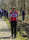 Man with Spare Wheels- Paris-Roubaix 2015