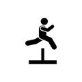 Man, sports, gym, exercise, training icon. Element of gym pictogram. Premium quality graphic design icon. Signs and symbols Royalty Free Stock Photo