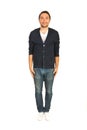 Man stand upright Royalty Free Stock Photo
