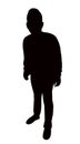 A man body, silhouette vector Royalty Free Stock Photo
