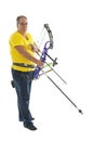 Man standing with bow and arrow