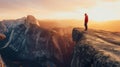 Man standing on the edge of Canyonlands.