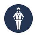 Man standing Vector Icon which can easily modify or edit Royalty Free Stock Photo