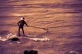 Fisherman at Yangtze river in China Royalty Free Stock Photo