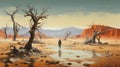 Richard\'s Journey: A Hyper-realistic Desert Landscape Inspired By Brian Despain