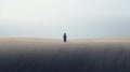 Lonesome Minimalistic Portrait In Ethereal Minimalism Style