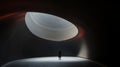 Minimalist Stage Design: Curved Tunnel With Hyper-realistic Atmosphere