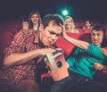 Man steals popcorn in cinema