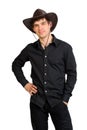 Man in stetson hat