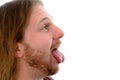 man stick out the tongue Royalty Free Stock Photo