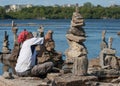 Man Stone Balancing