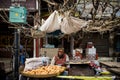 Man at the street market as seen in India